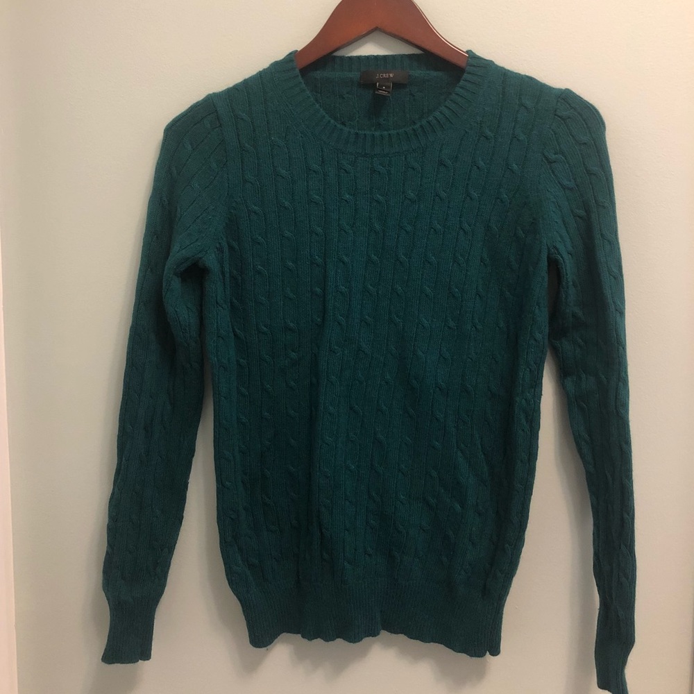 Jcrew Cable Knit Sweater, 40% wool